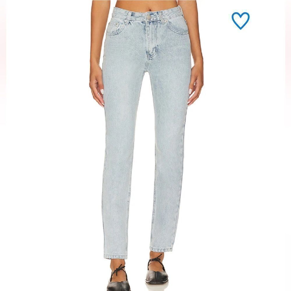 NWT superdown bailee butt slit jeans high rise slim skinny blue Revolve 23